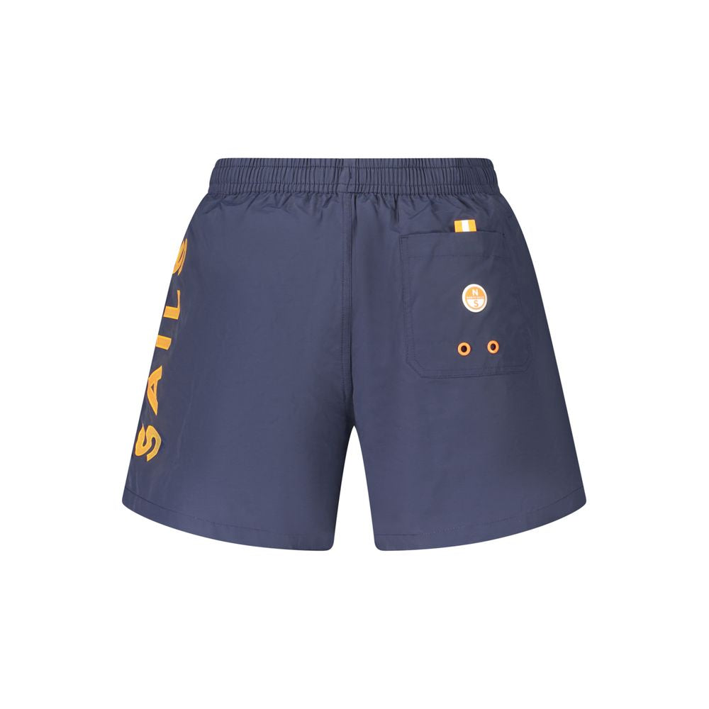 Blue Cotton Swimwear
