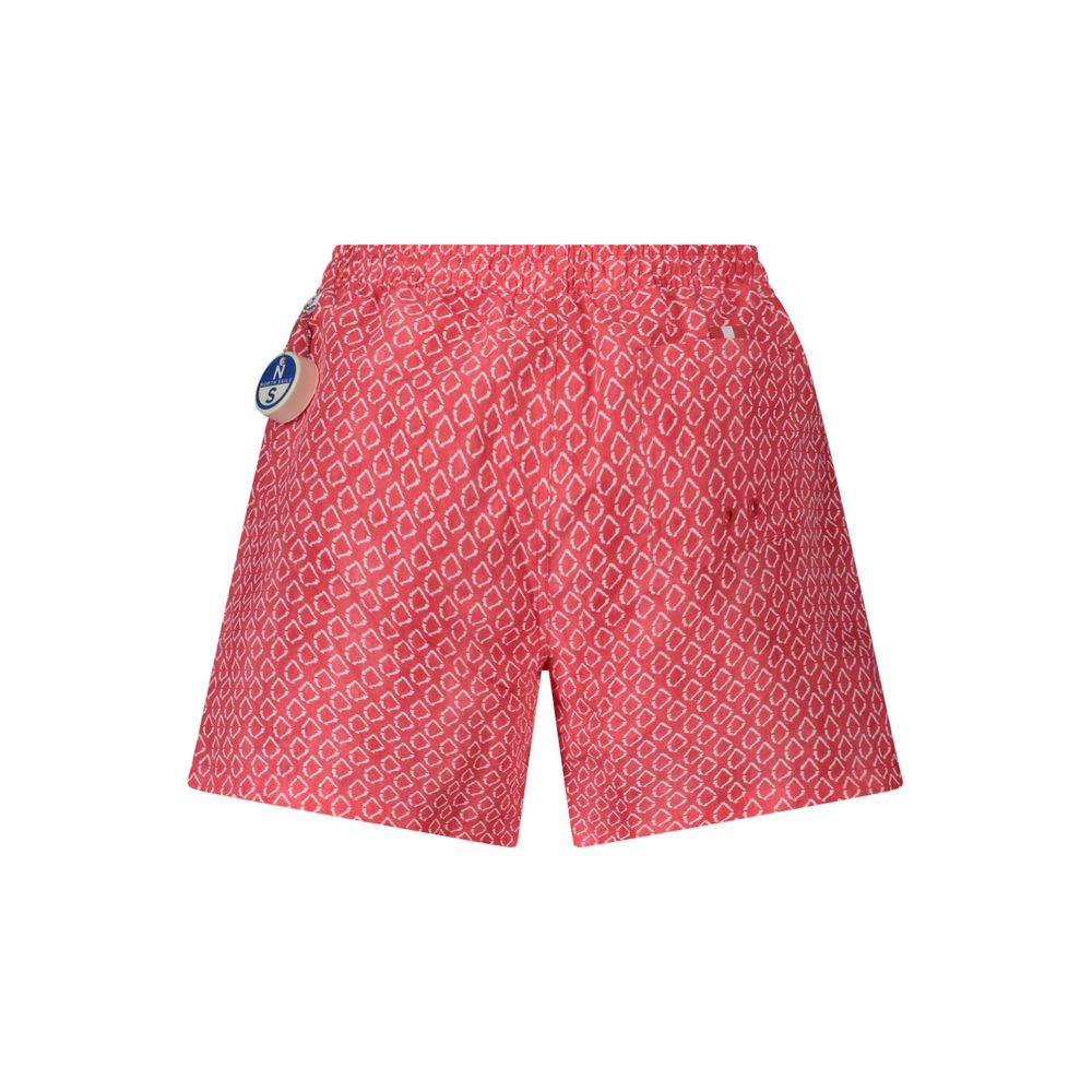 Red Polyester Swimwear