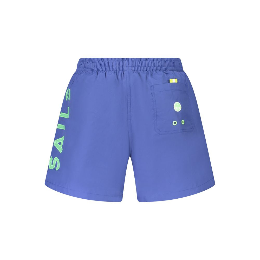 Blue Cotton Swimwear