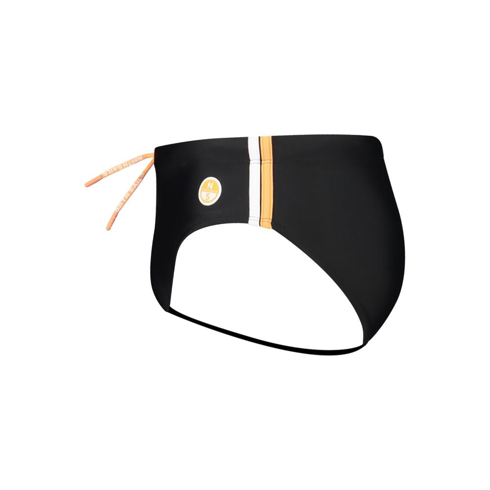 Black Elastane Swimwear