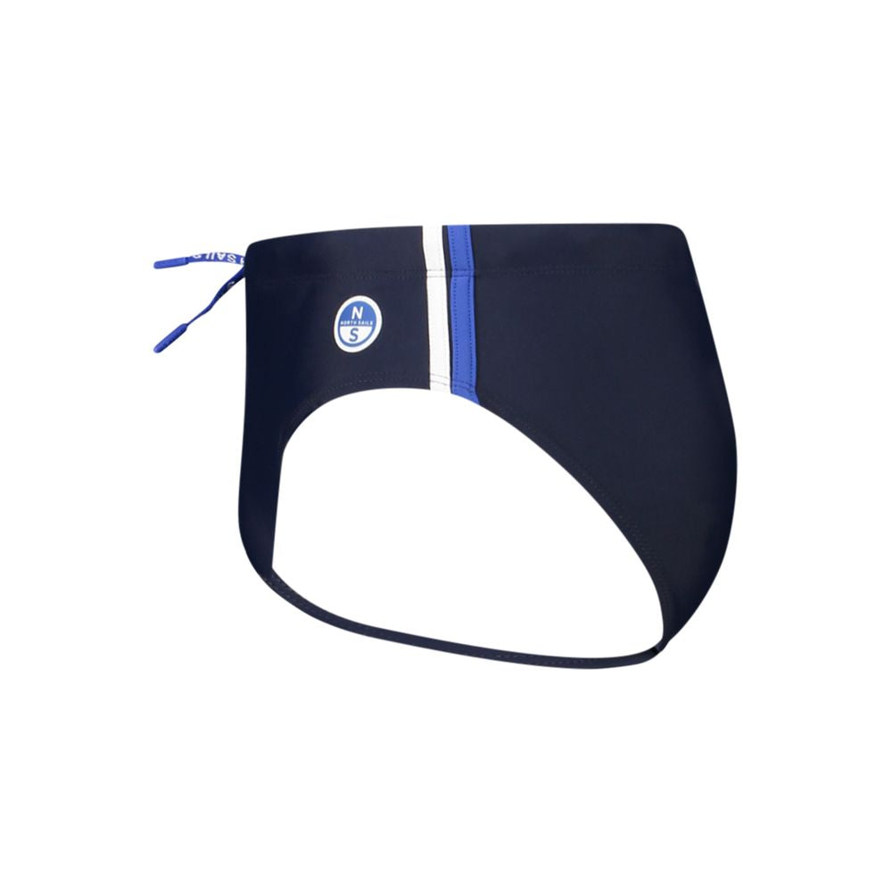 Blue Elastane Swimwear