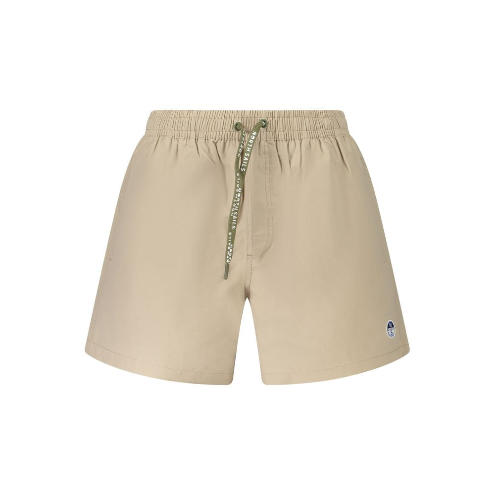 Beige Cotton Swimwear
