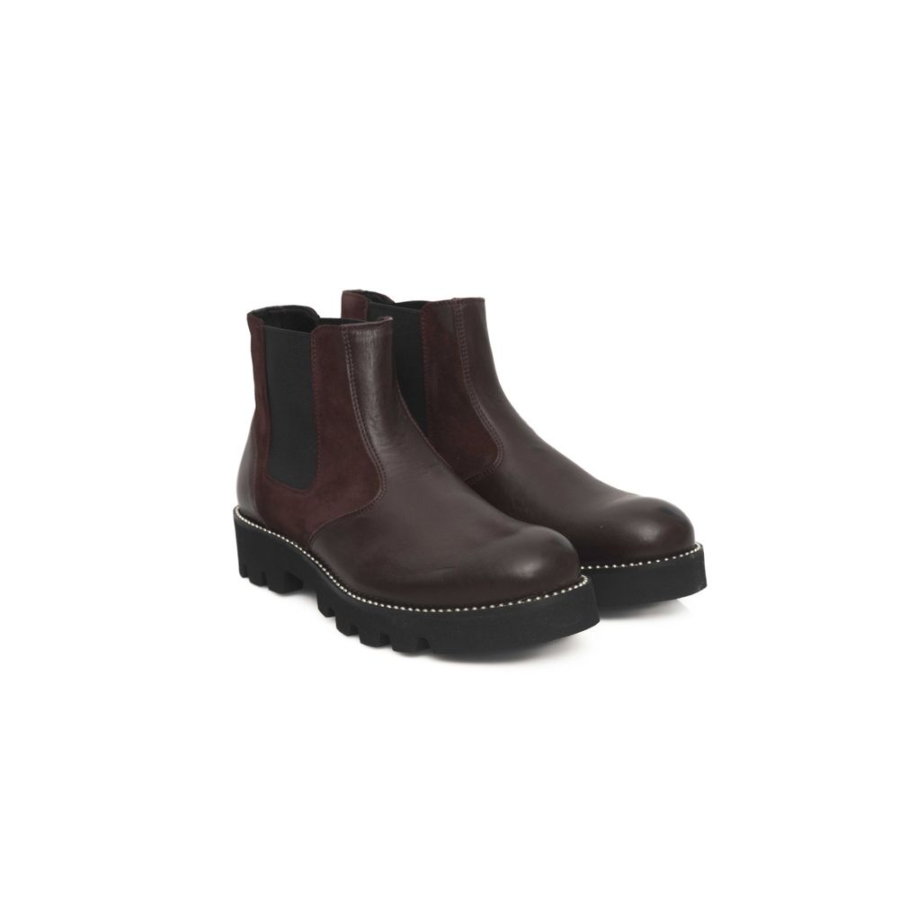 Burgundy Cowhide Women Boot