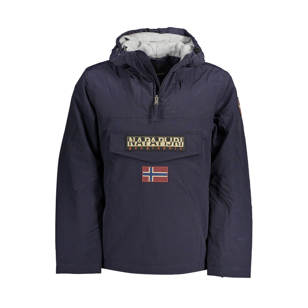 Blue Polyamide Jackets & Coat