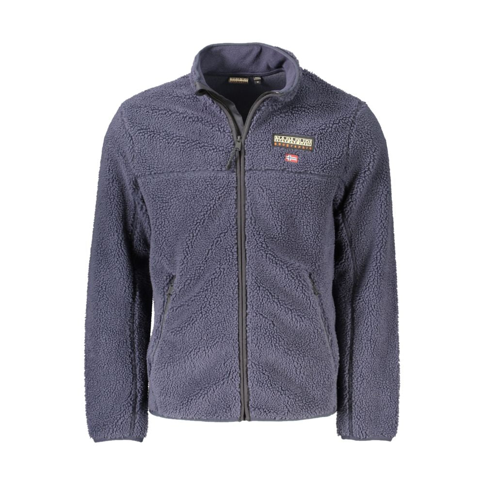 Blue Polyester Men Sweater