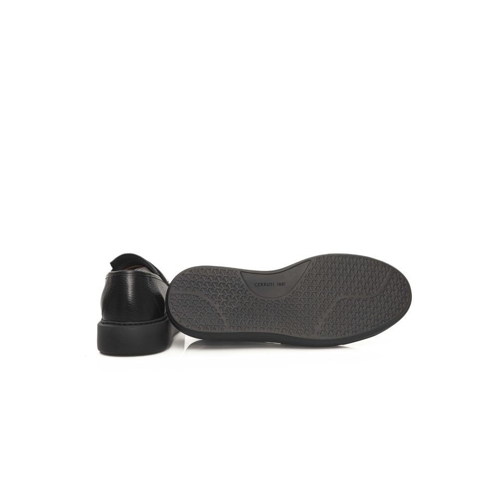 Black Cowhide Loafer