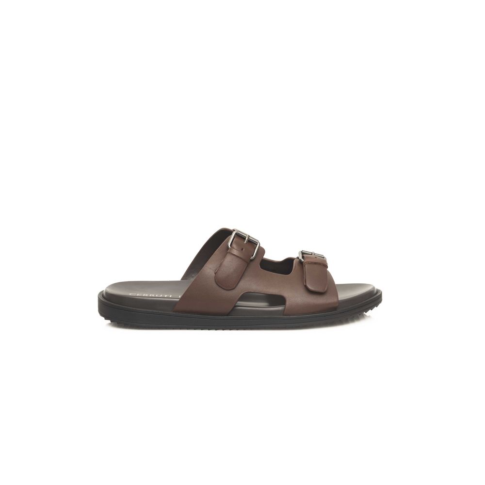 Brown Cowhide Sandal