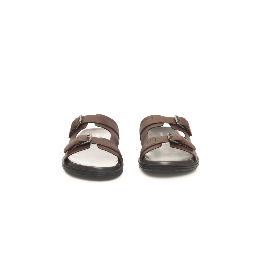 Brown Cowhide Sandal