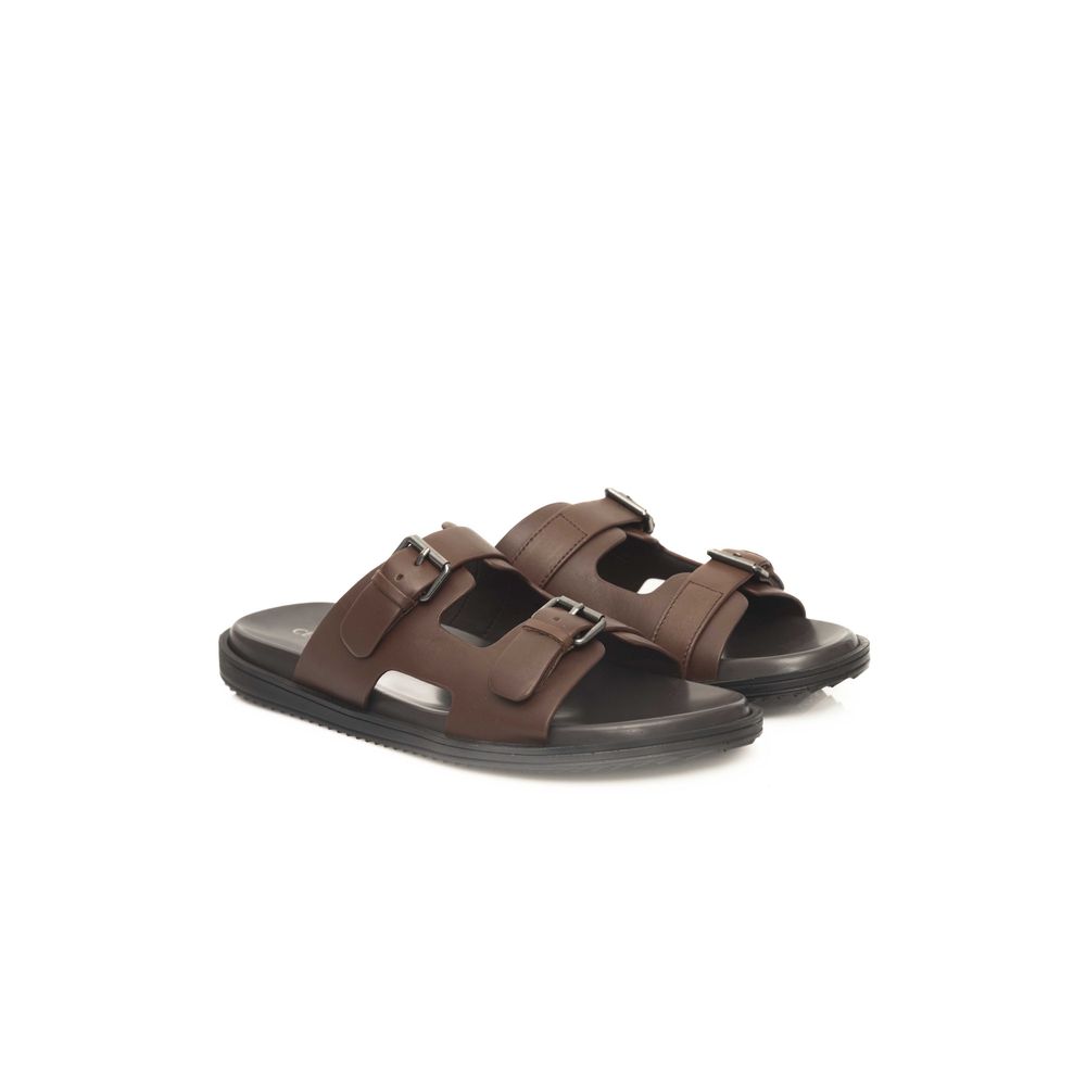 Brown Cowhide Sandal