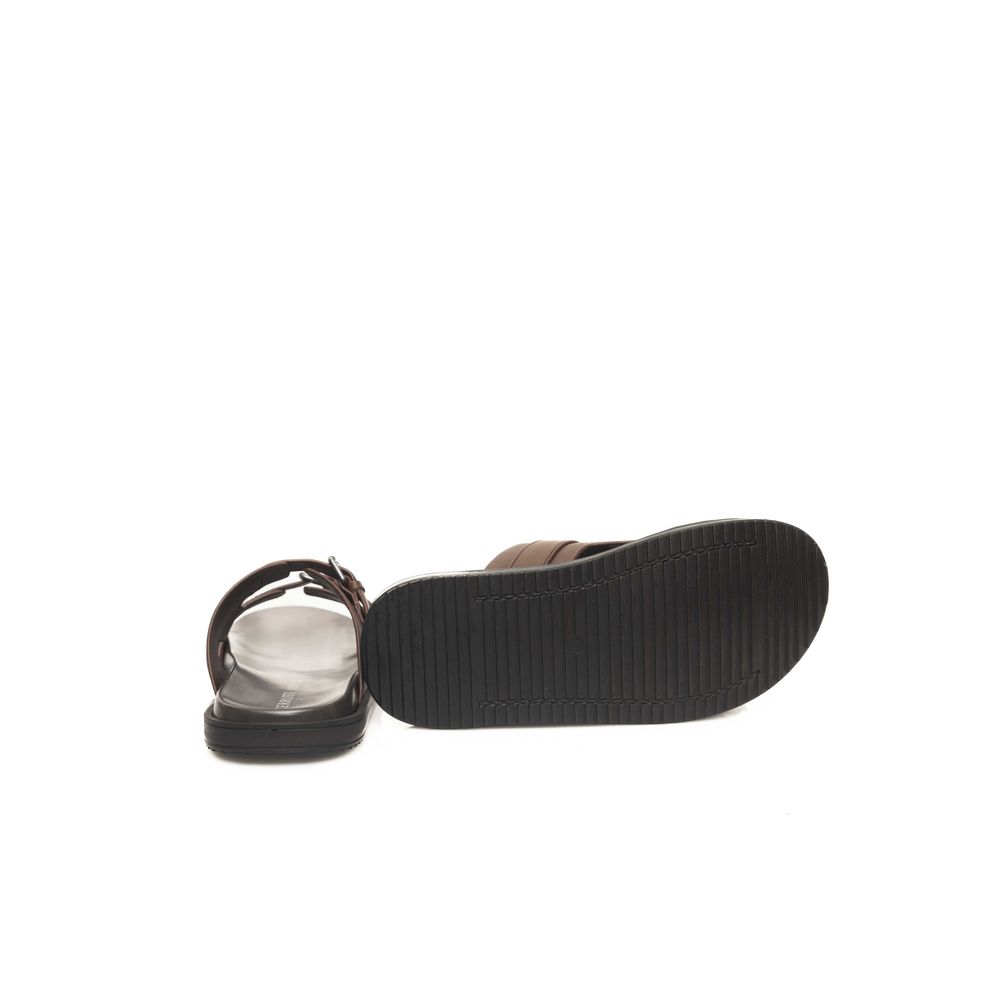 Brown Cowhide Sandal