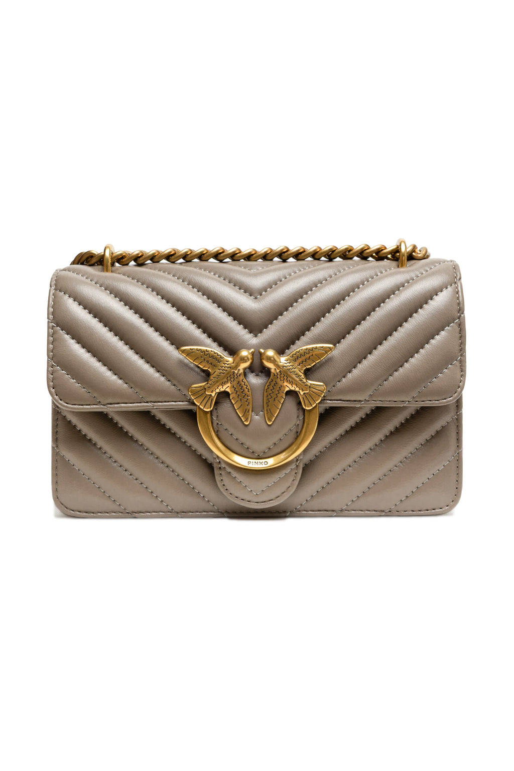 Grey Mini Love Bag One Chevron