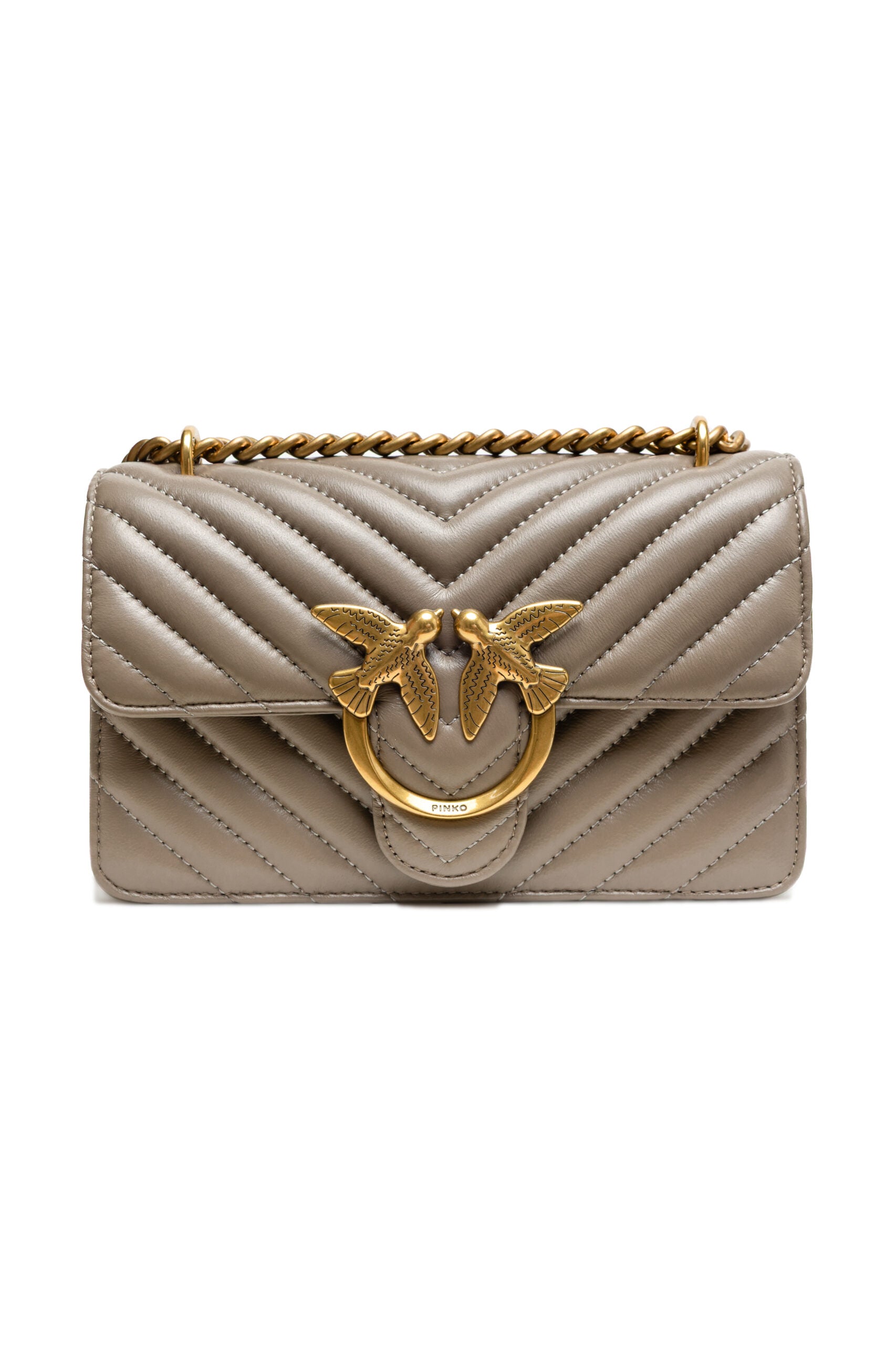 Grey Mini Love Bag One Chevron