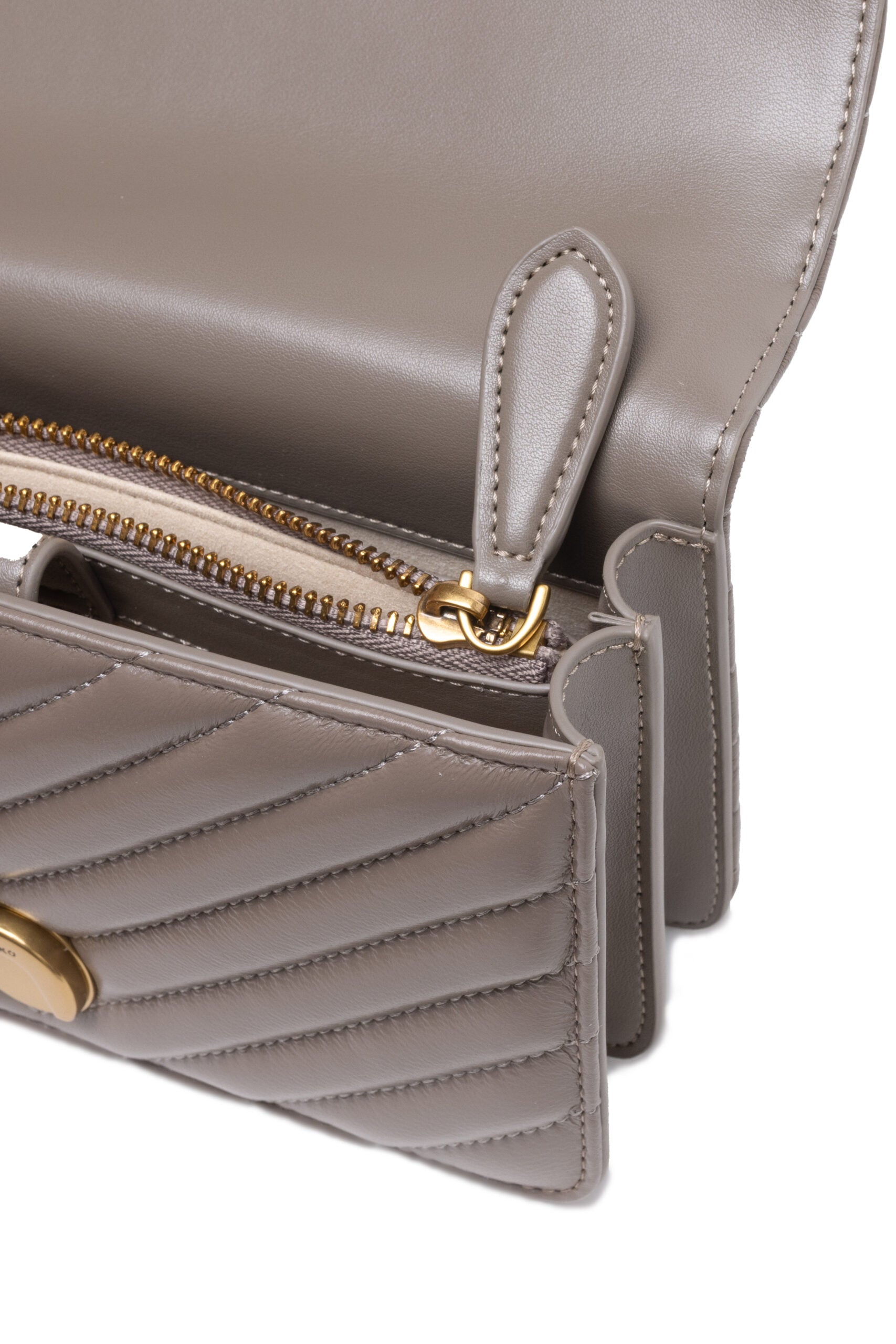 Grey Mini Love Bag One Chevron