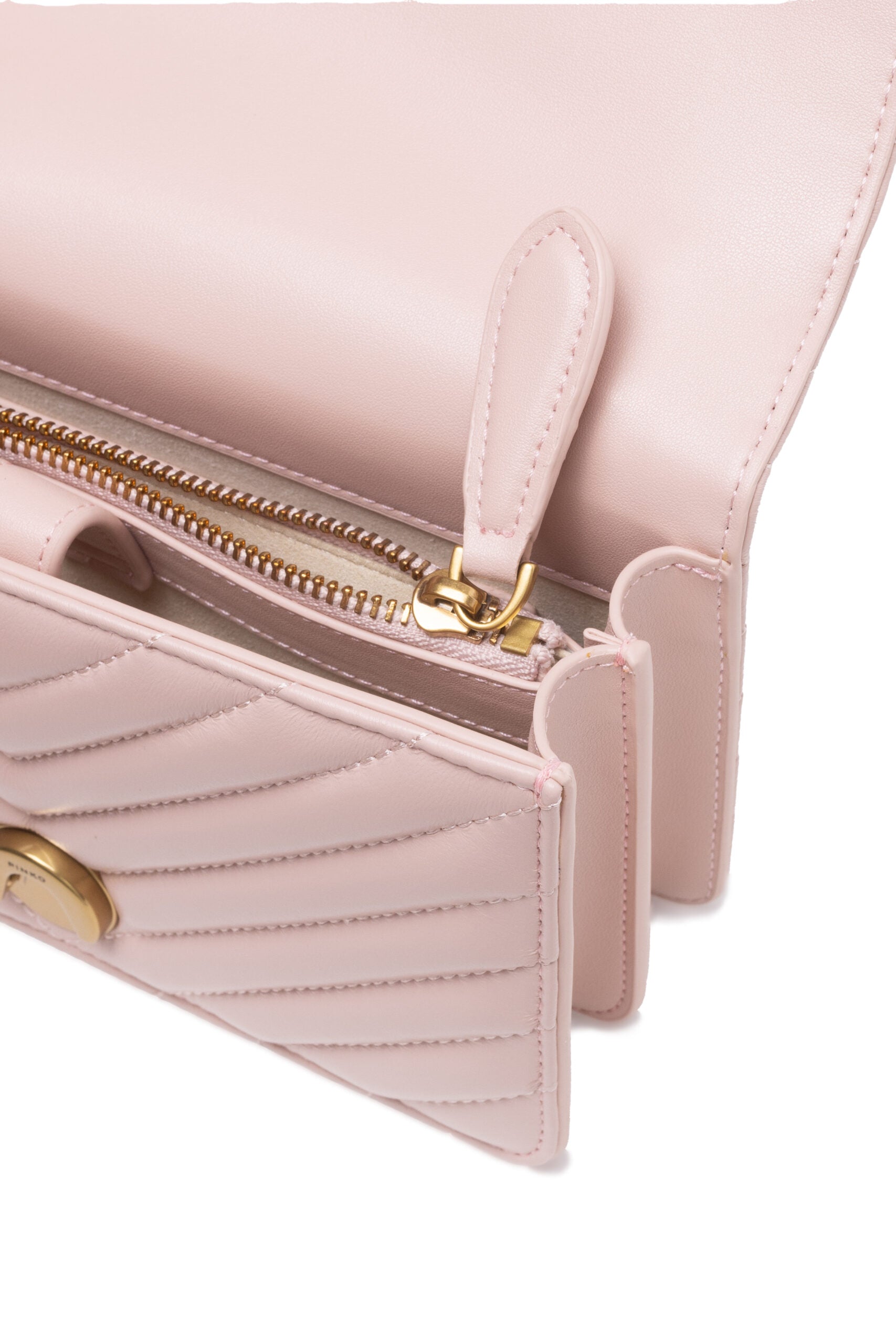 Powder Pink Mini Love Bag One Chevron