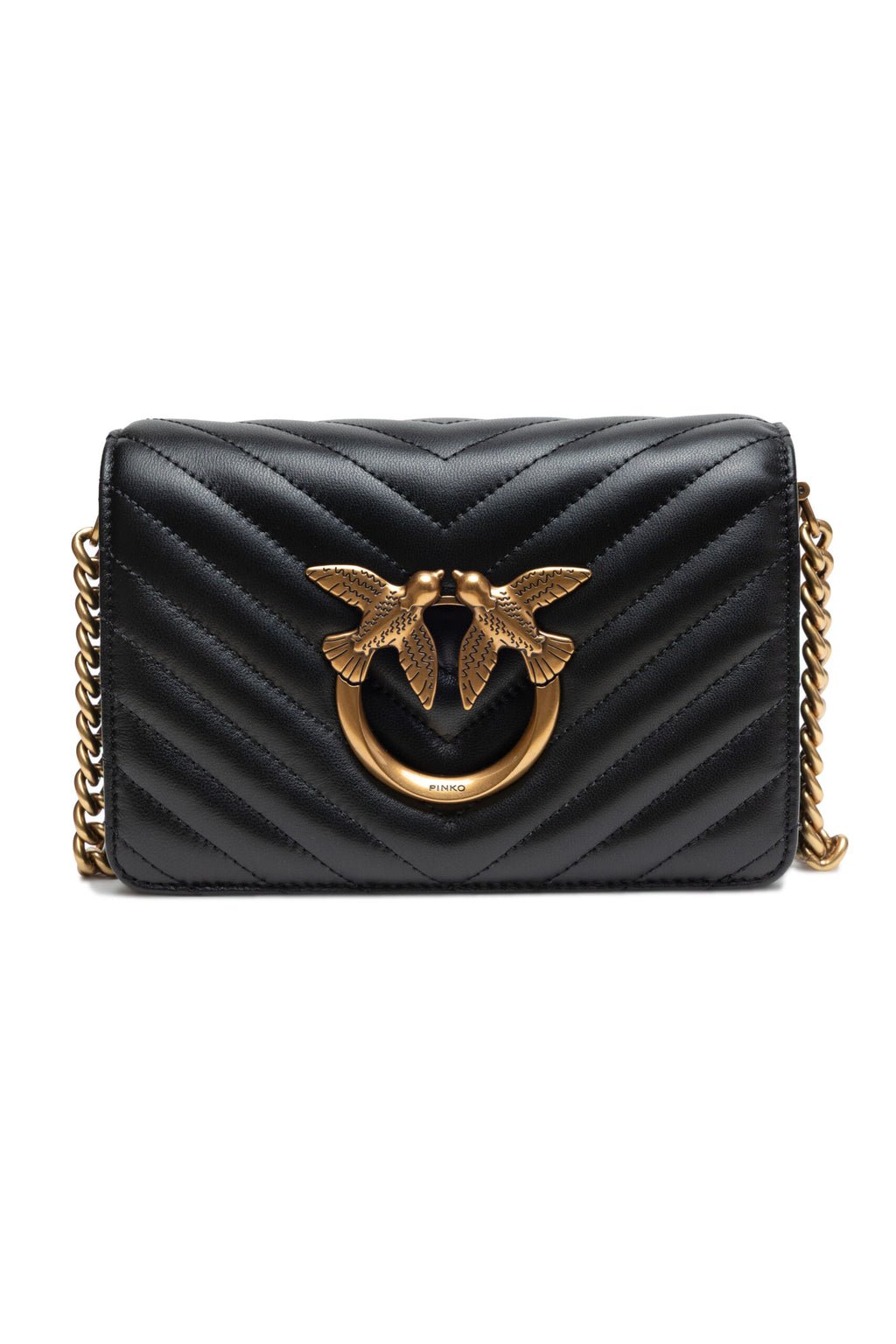 Black Love Click Mini Sheep nappa Chevron