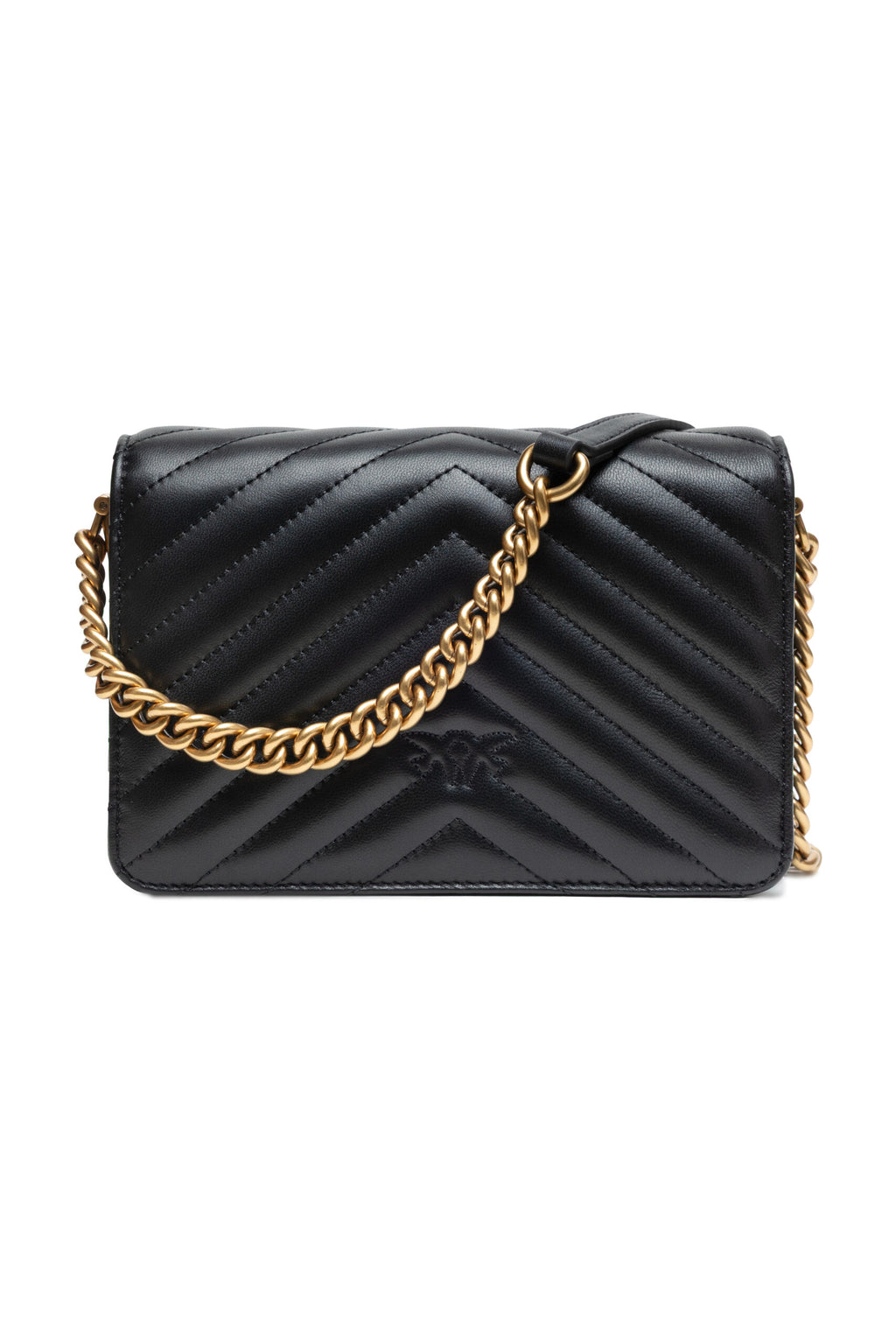 Black Love Click Mini Sheep nappa Chevron