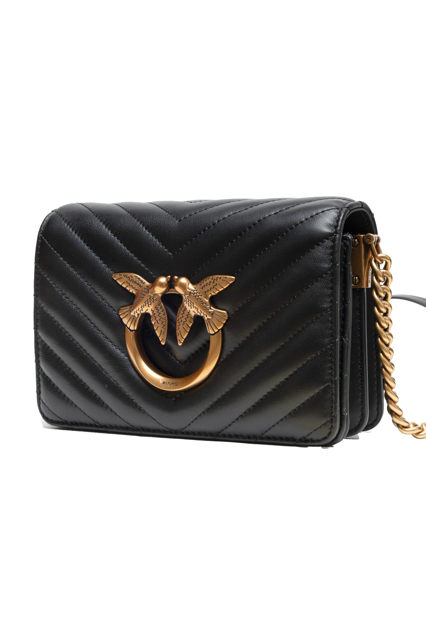 Black Love Click Mini Sheep nappa Chevron