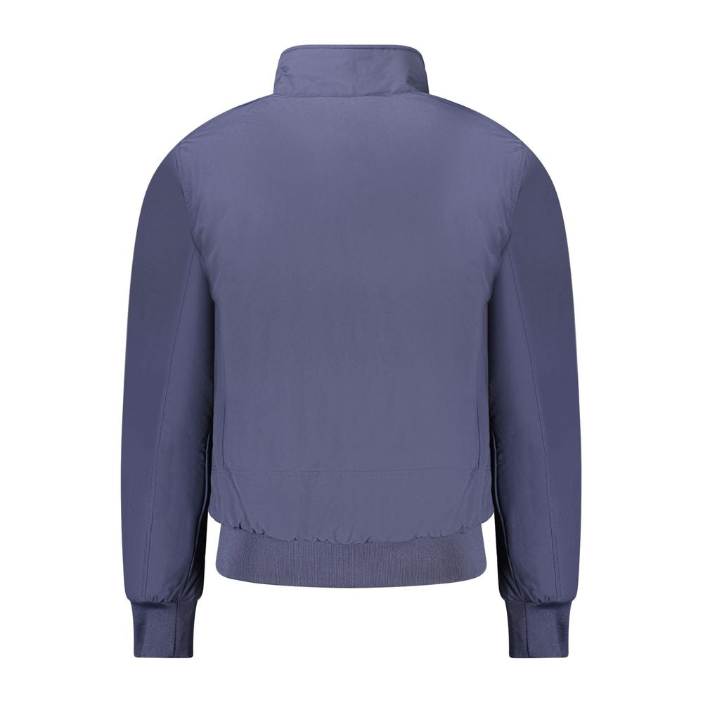 Blue Polyester Jackets & Coat