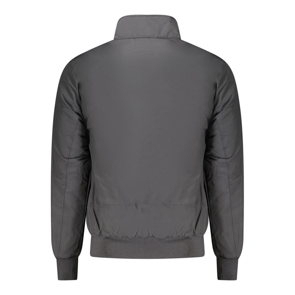 Black Polyester Jackets & Coat