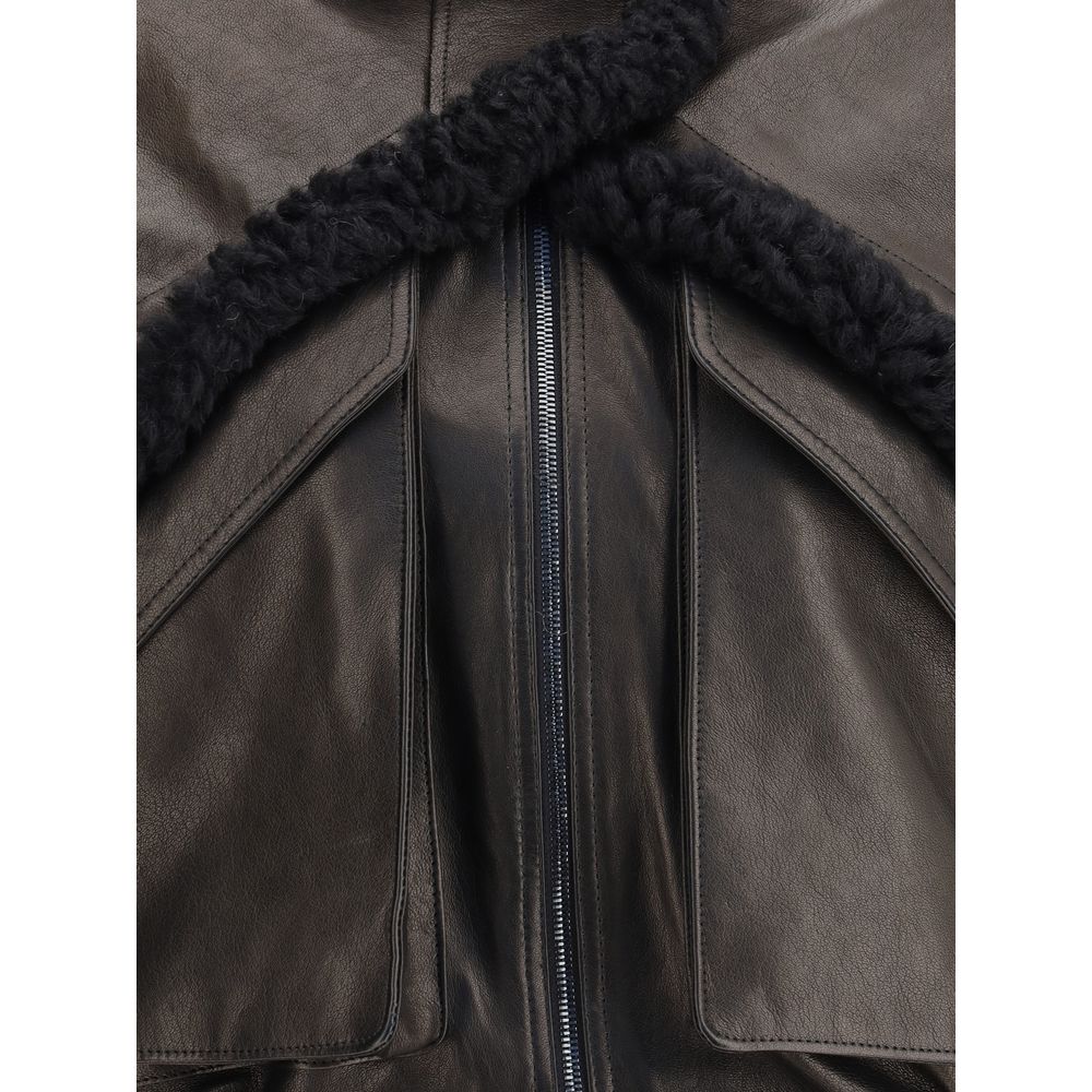 Cropped shearling Jacket