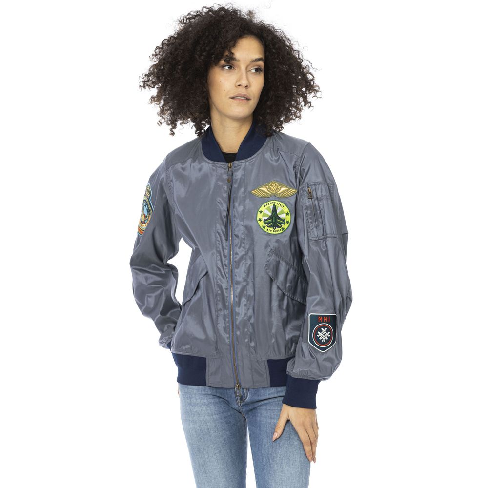 Light Blue Polyamide Jackets & Coat