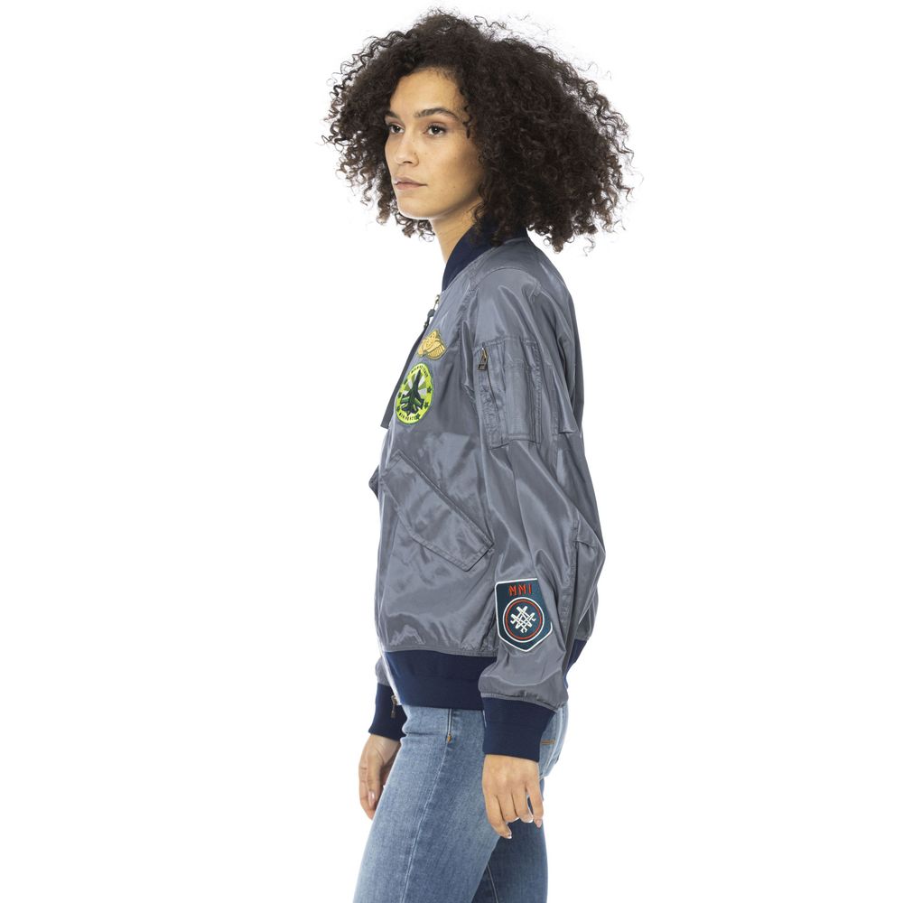 Light Blue Polyamide Jackets & Coat