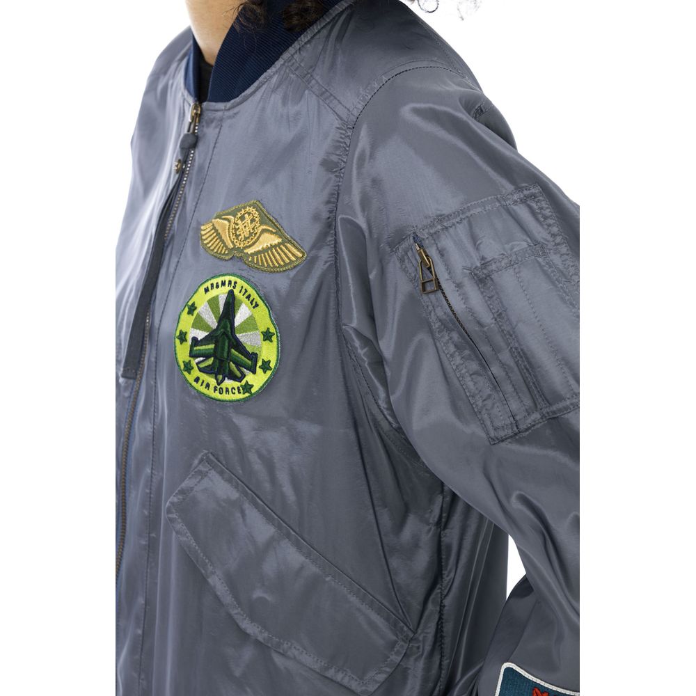 Light Blue Polyamide Jackets & Coat