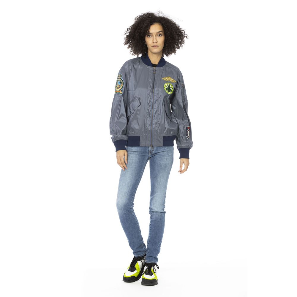 Light Blue Polyamide Jackets & Coat