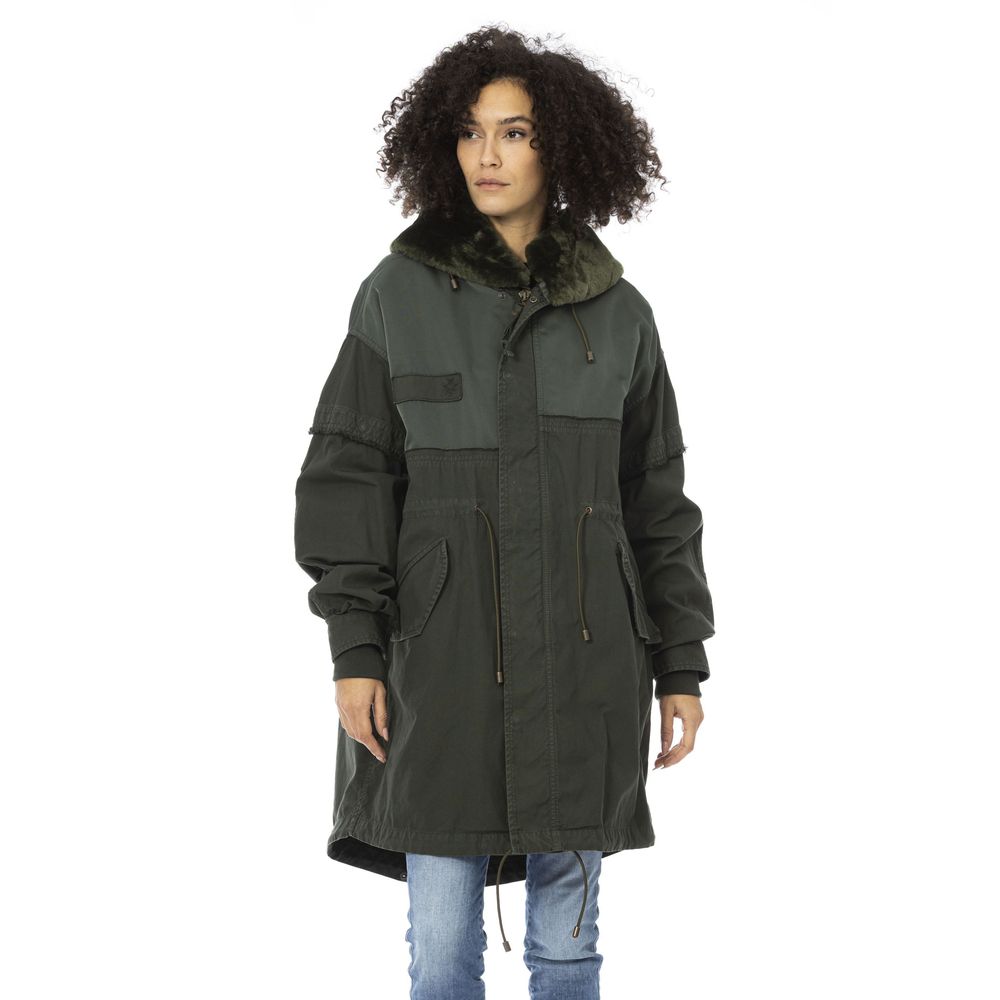 Green Cotton Jackets & Coat