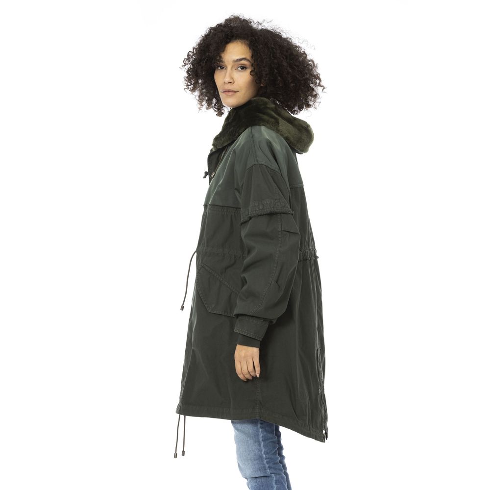 Green Cotton Jackets & Coat
