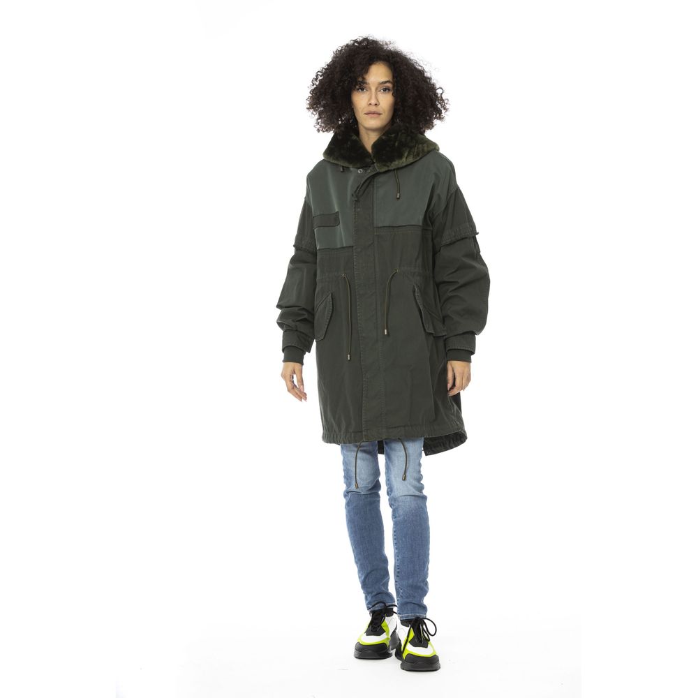 Green Cotton Jackets & Coat