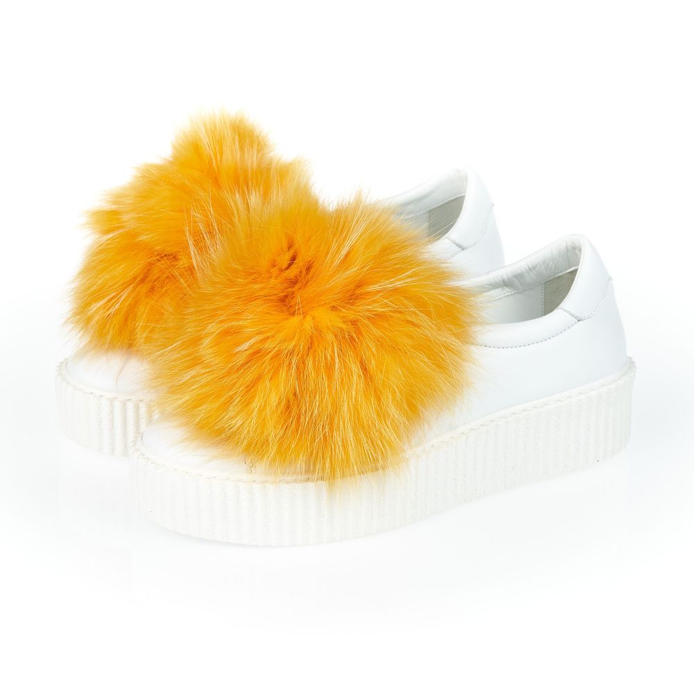 White Textile Shoe