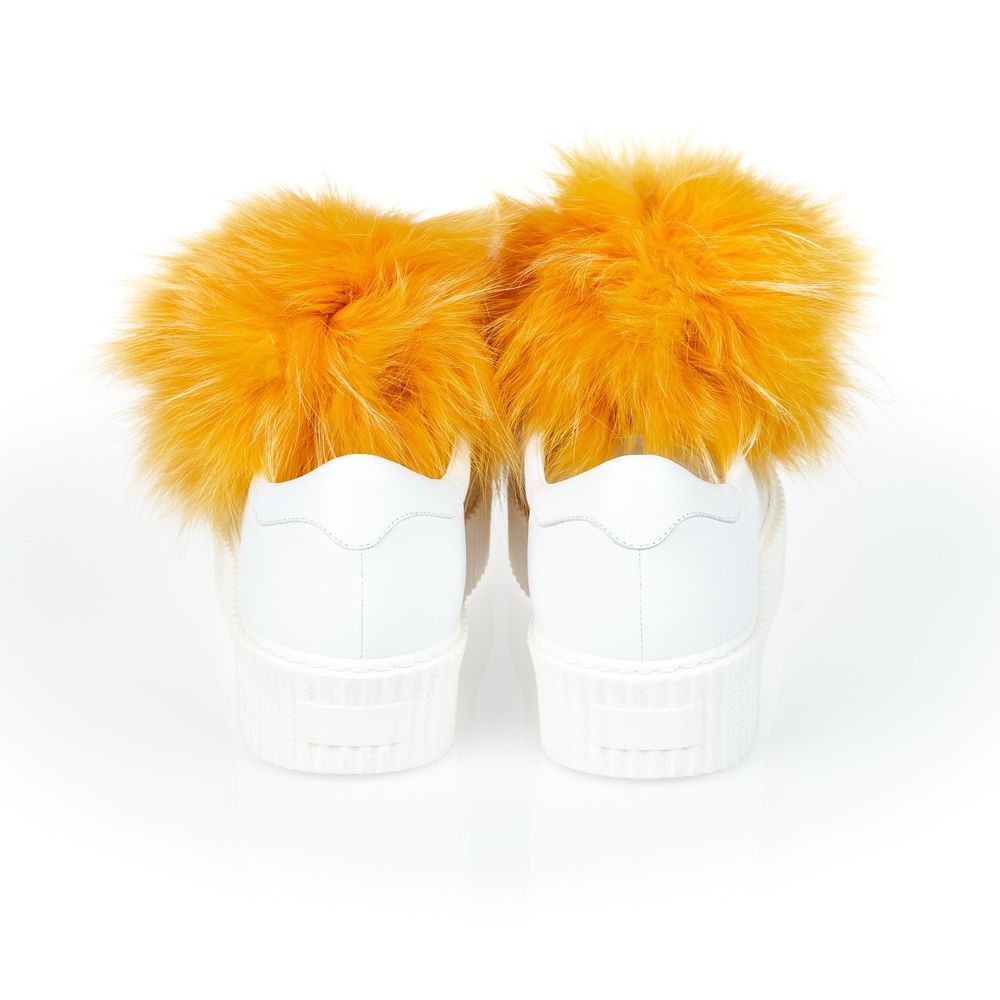 White Textile Shoe