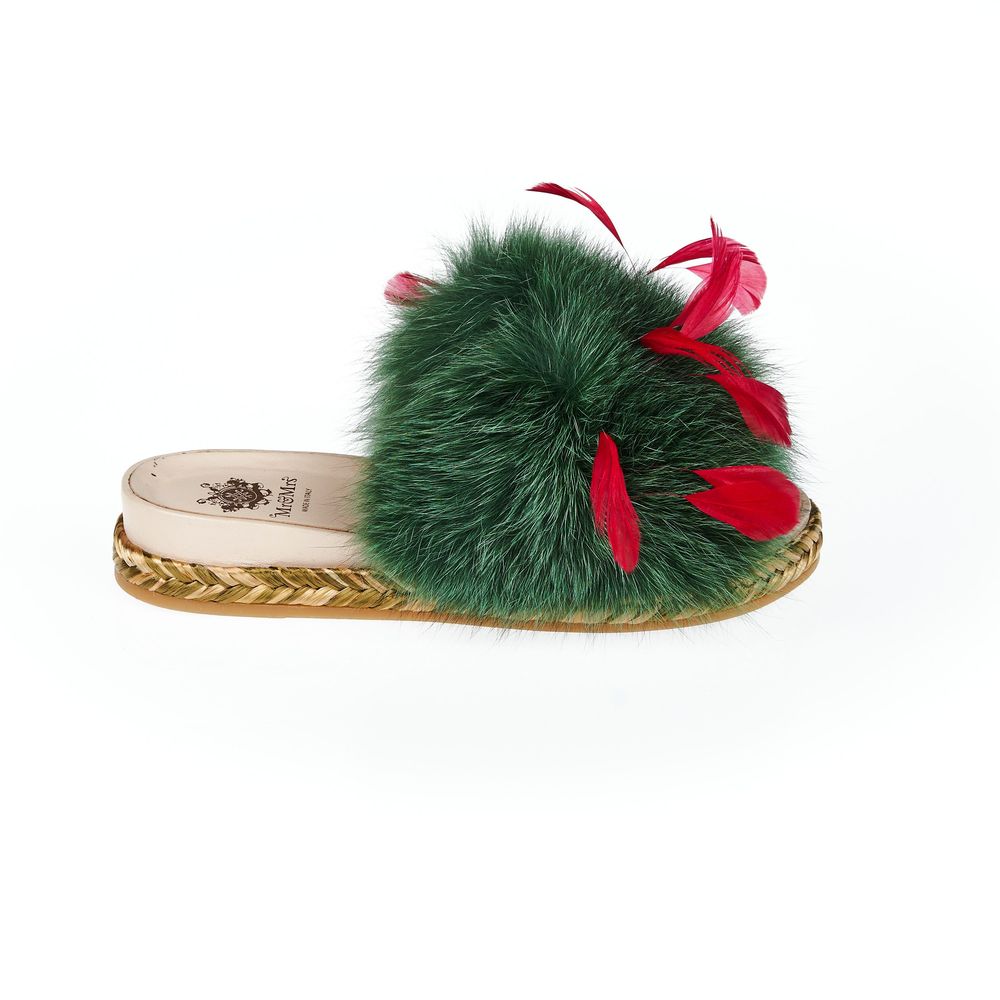 Green Textile Shoe