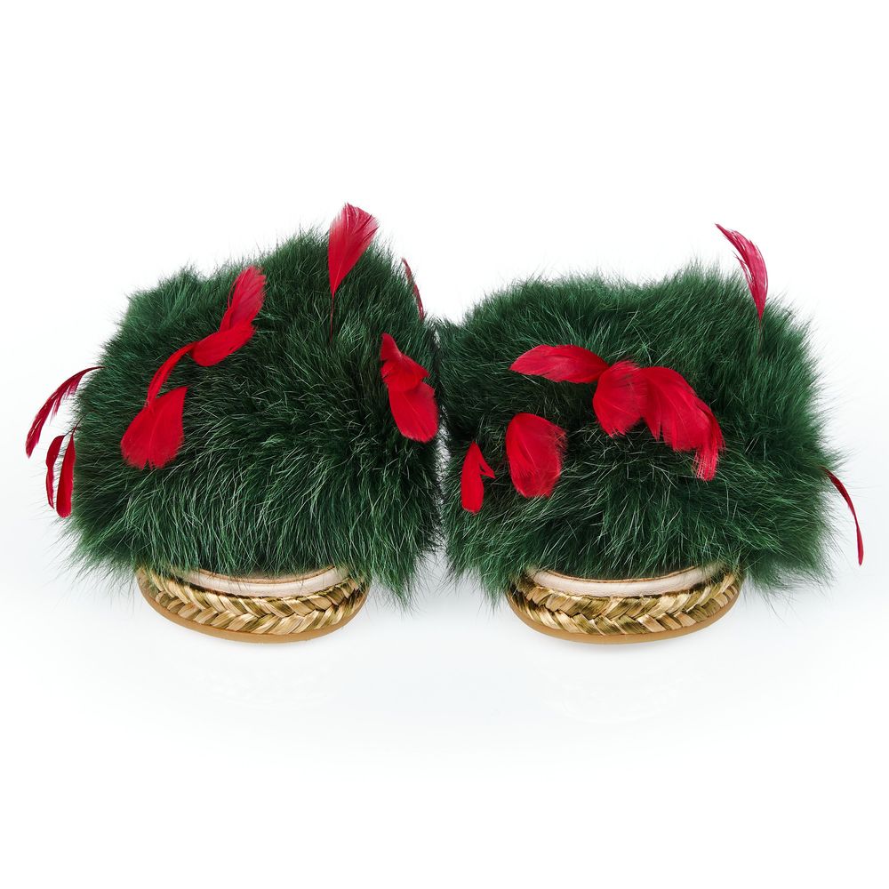 Green Textile Shoe