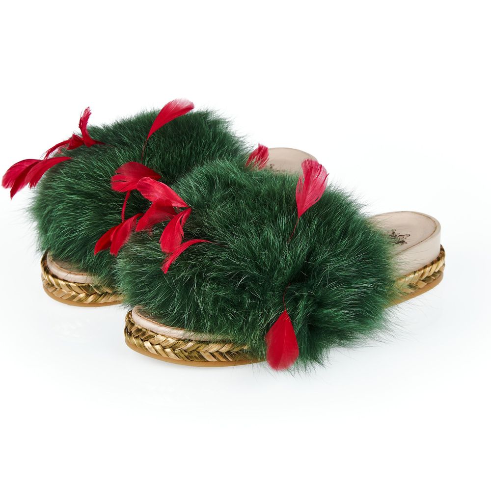 Green Textile Shoe