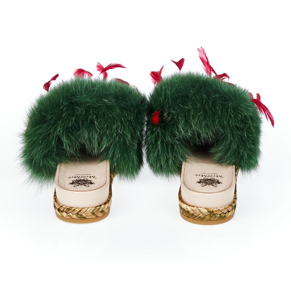 Green Textile Shoe