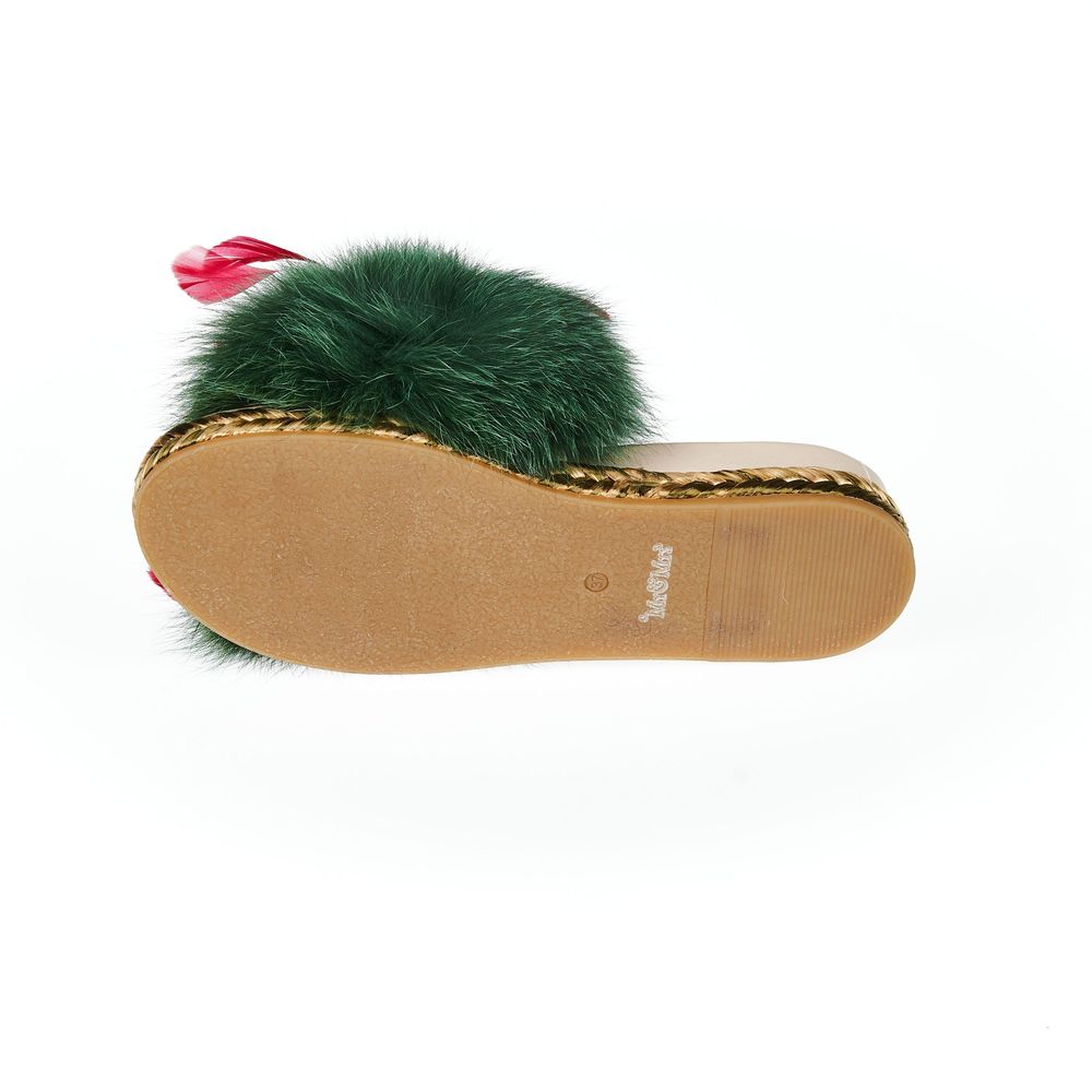 Green Textile Shoe
