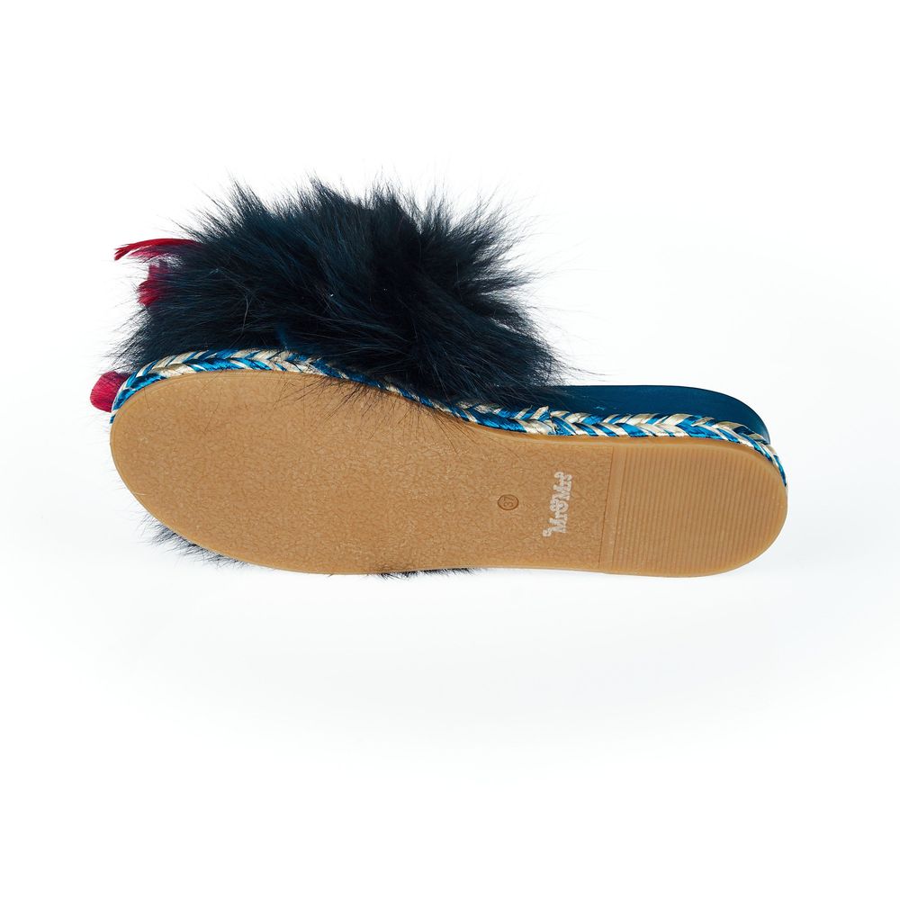 Blue Textile Shoe