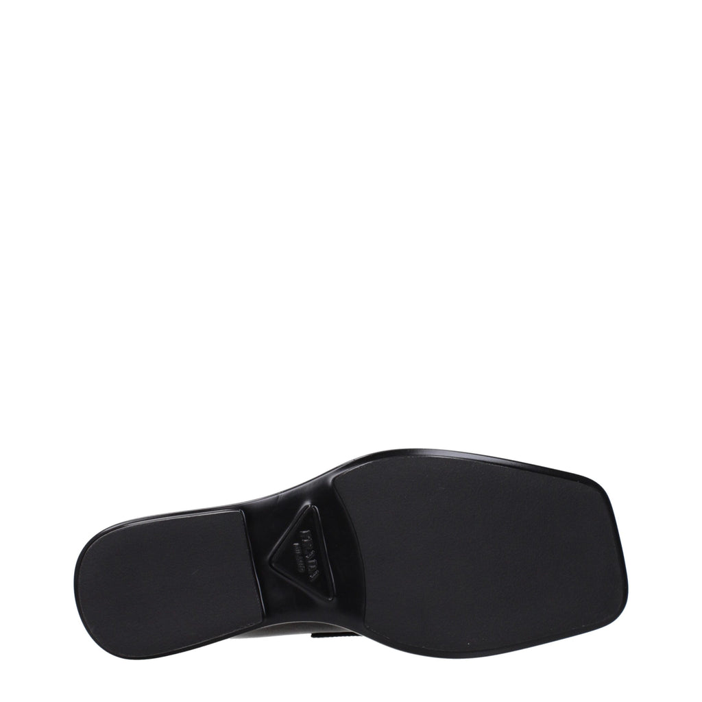 Black Leather Slip-On Loafers