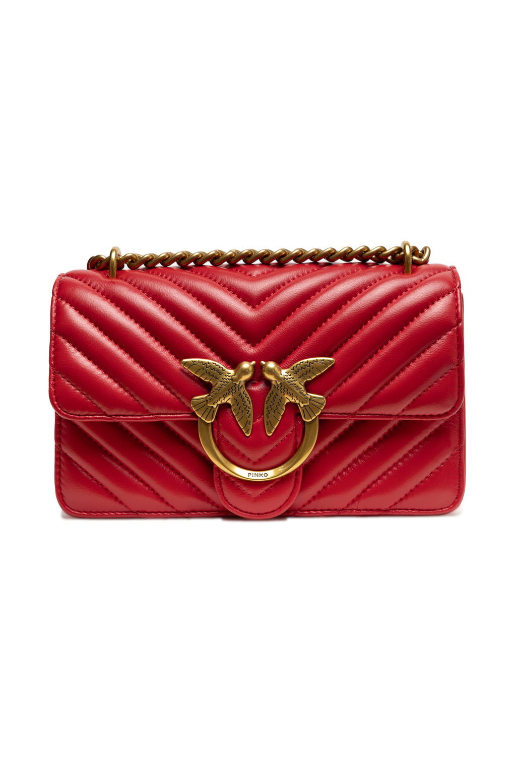 Red Mini Love Bag One Chevron