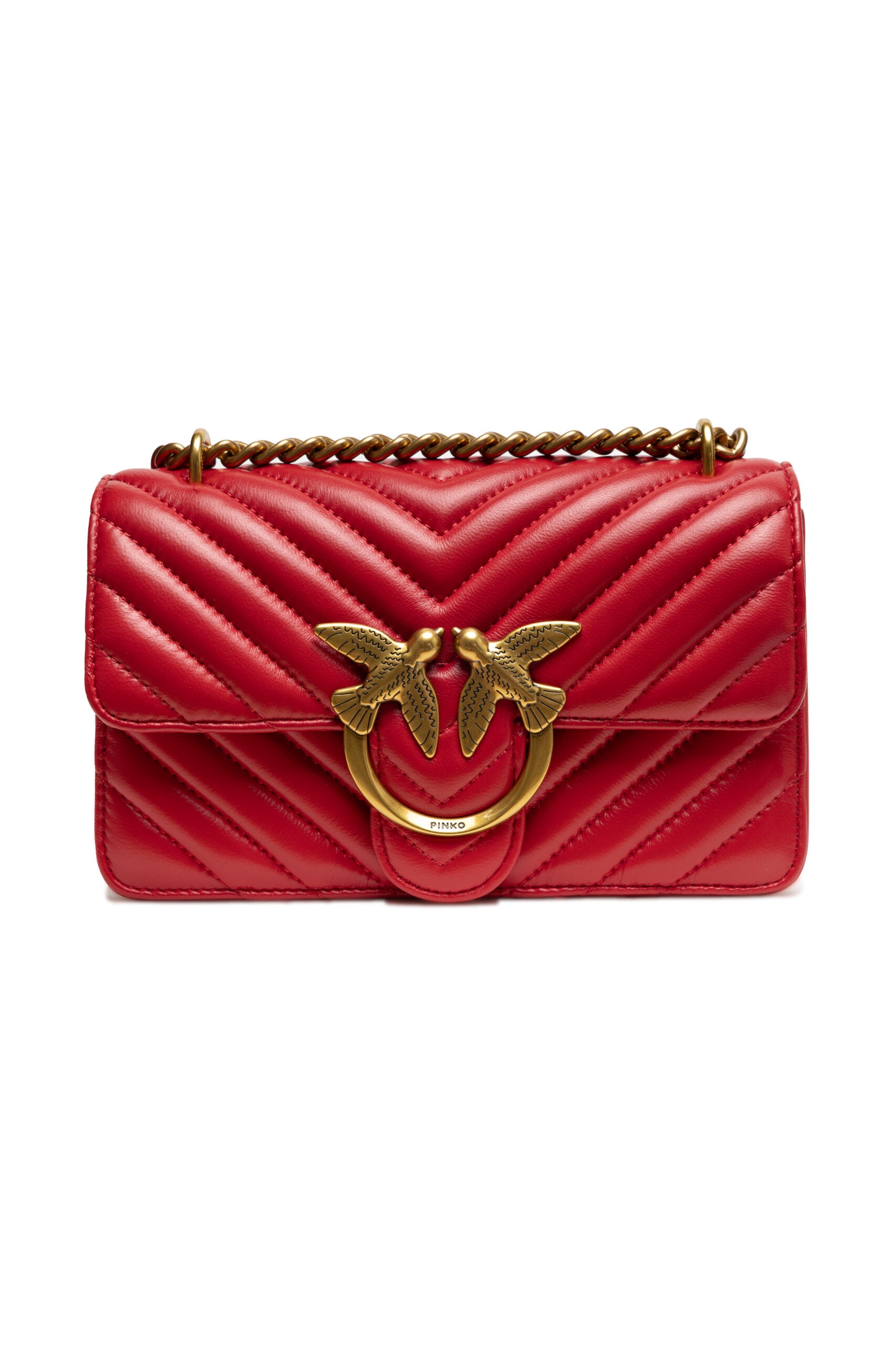 Red Mini Love Bag One Chevron