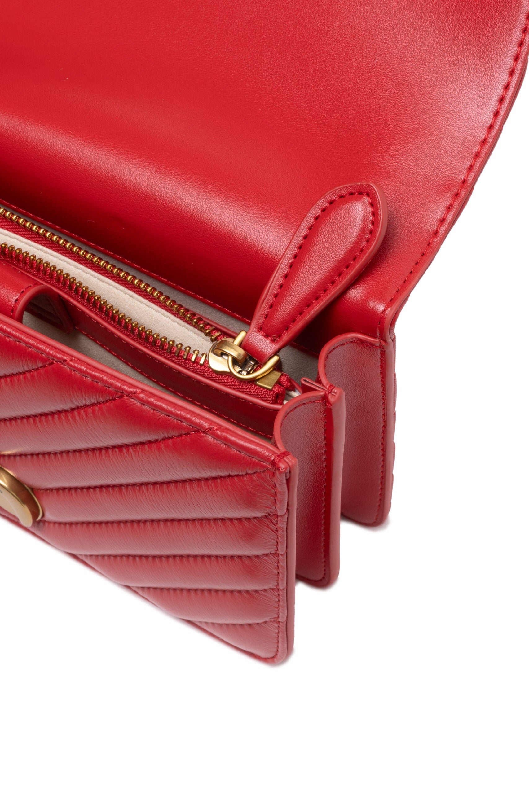 Red Mini Love Bag One Chevron