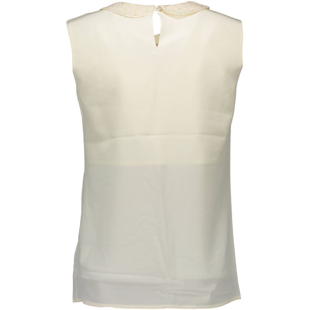 White Silk Tank Top