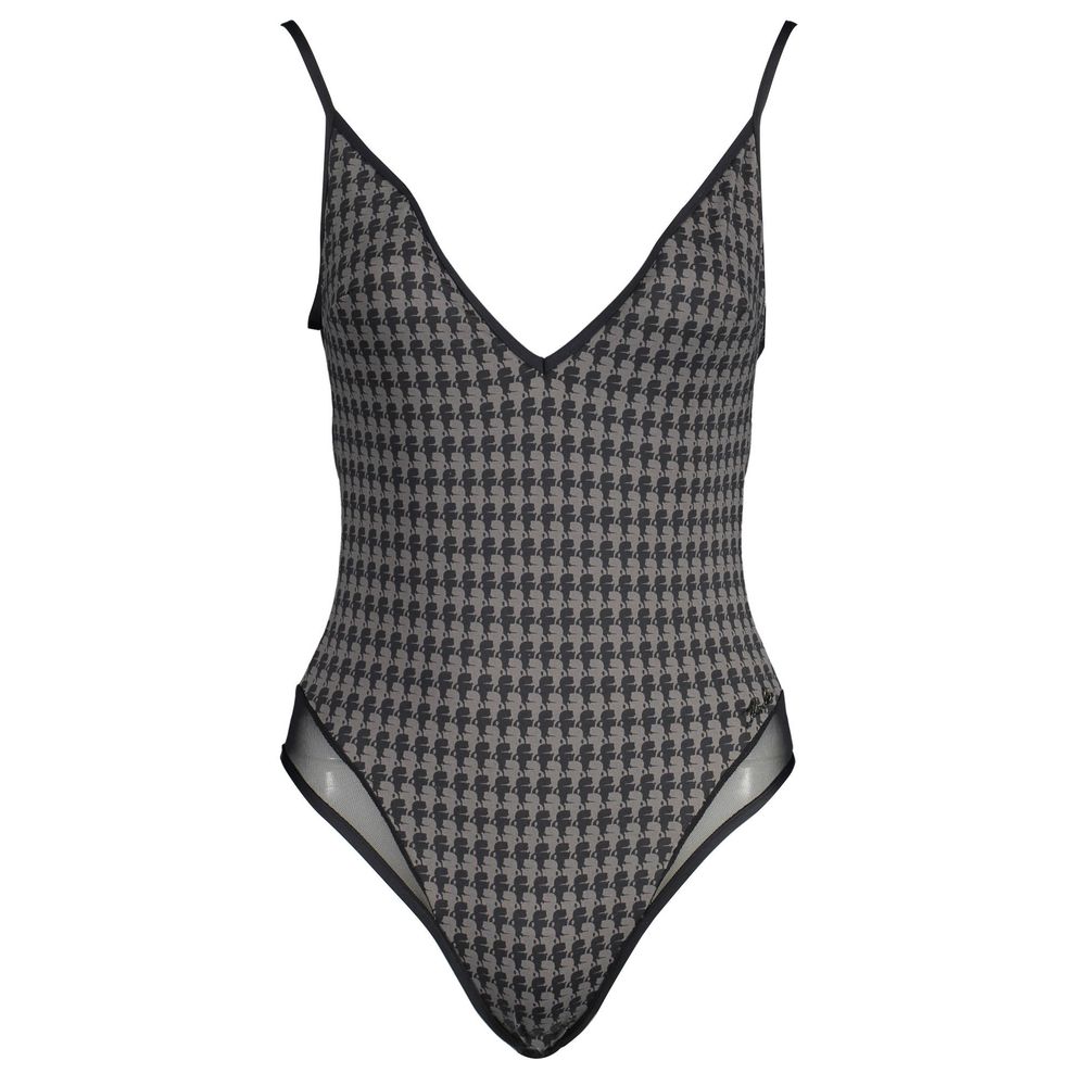 Black Elastane Swimwear