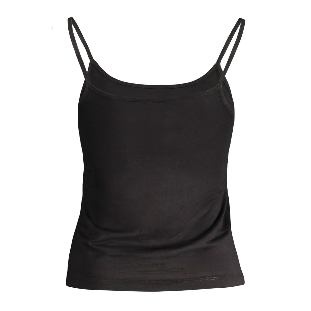 Black Cotton Tank Top